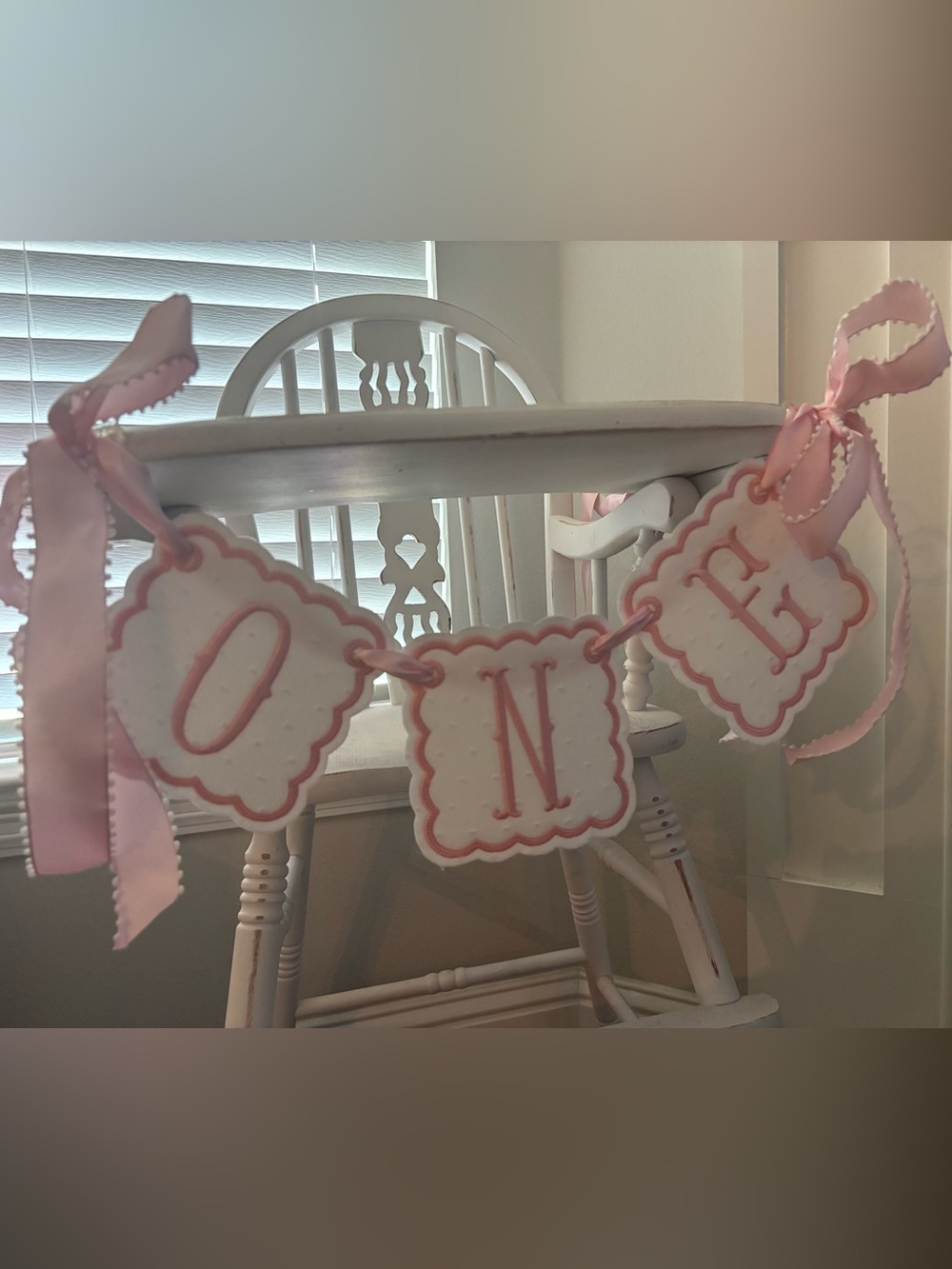 Pink Letter Banner Garland - Decorative Party Banner